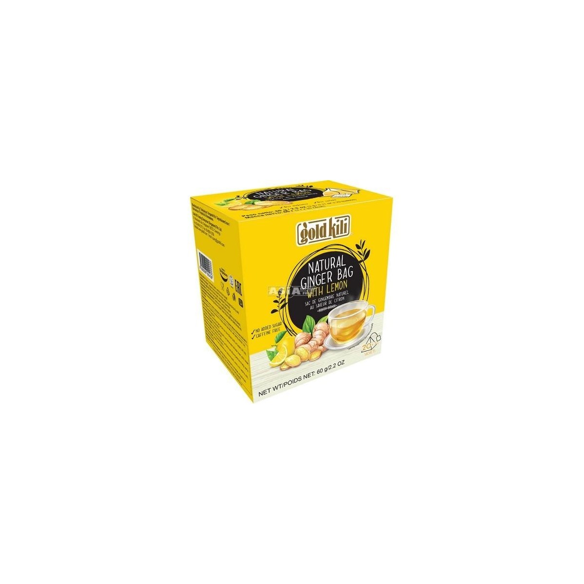 Gold kili natural ginger tea with lemon 20x 3gr