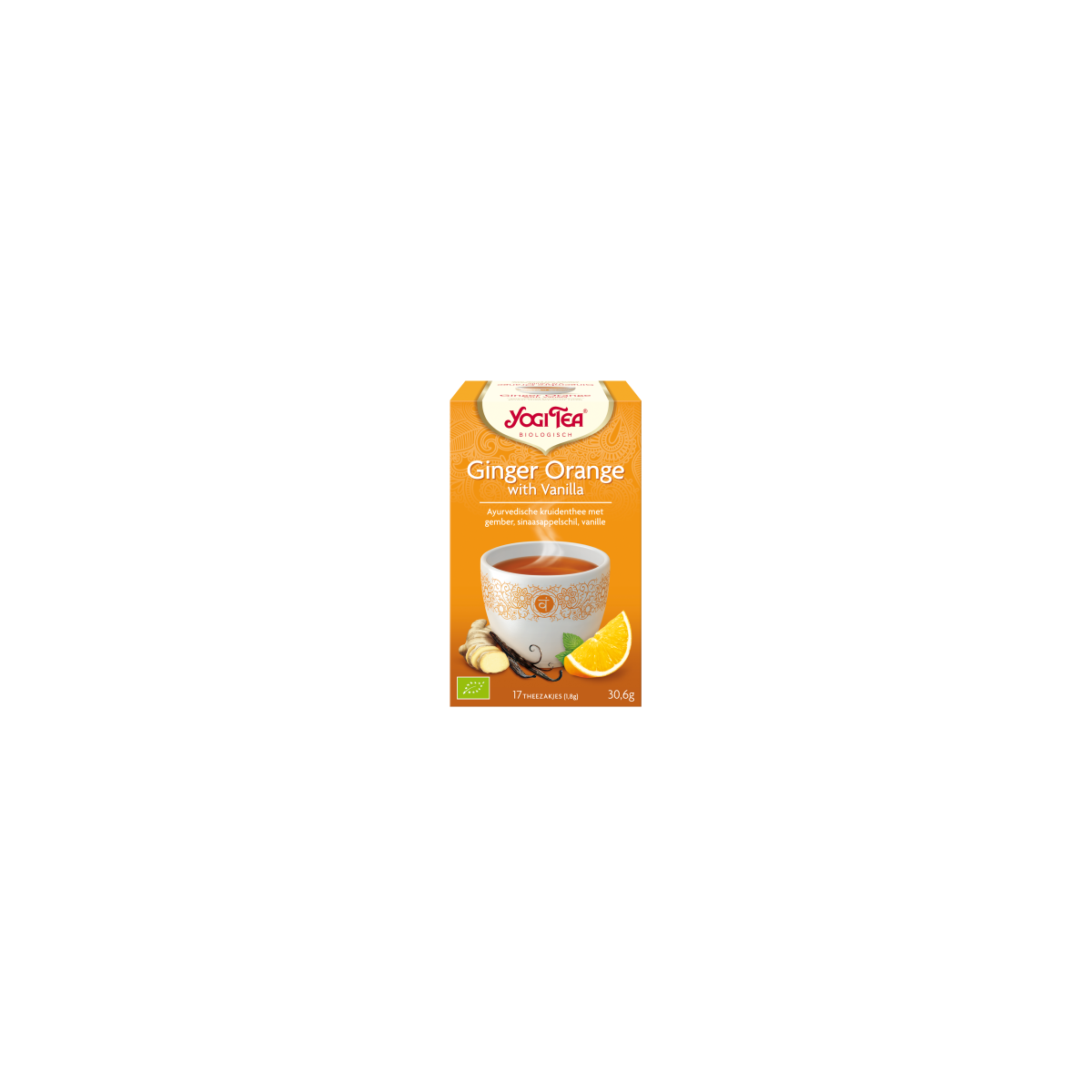 Yogi Tea ginger orange with vanilla tea 17 pieces