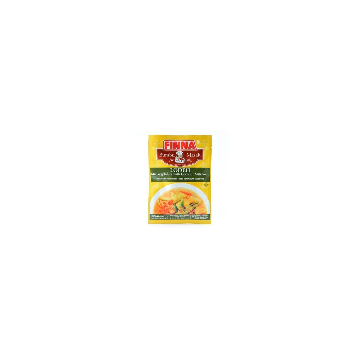 Finna lodeh mélange de légumes avec soupe au lait de coco 50gr