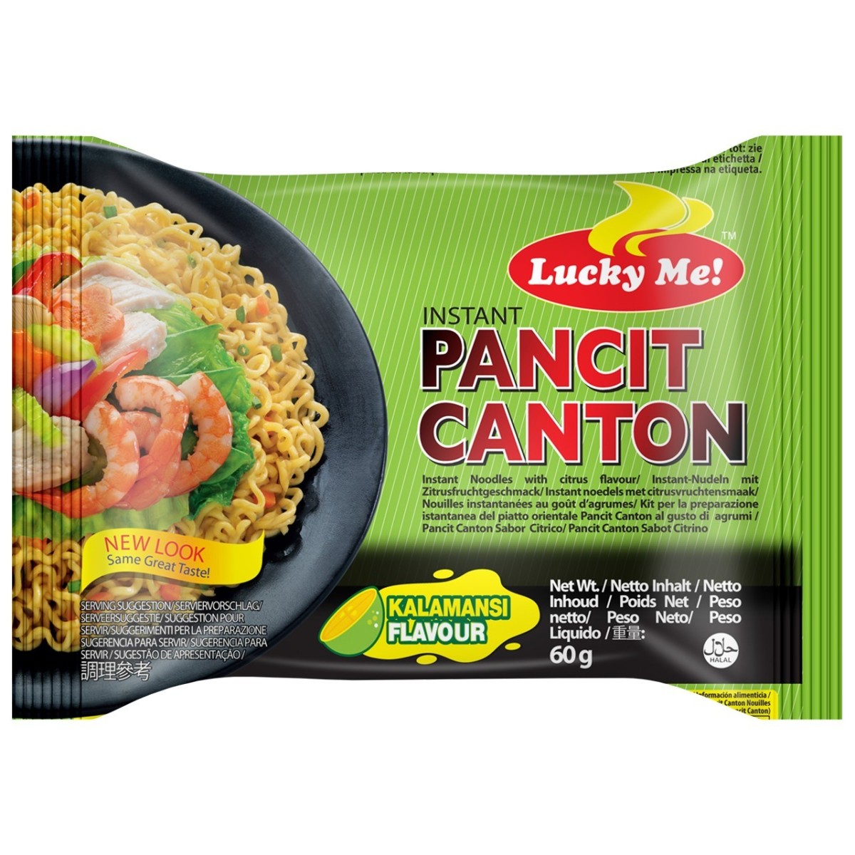 Lucky Me Dose 24x Instant-Nudeln Pancit Kanton mit Kalamansi 60gr