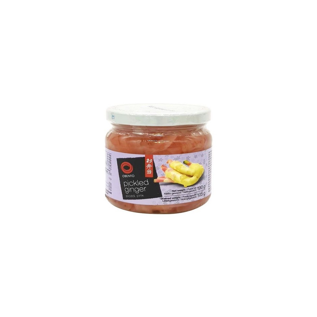 Obento gingembre rose 190gr