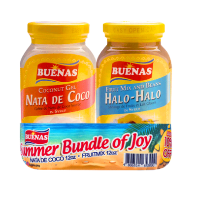 Buenas summer bundle nata de coco et halo halo 2x 340gr