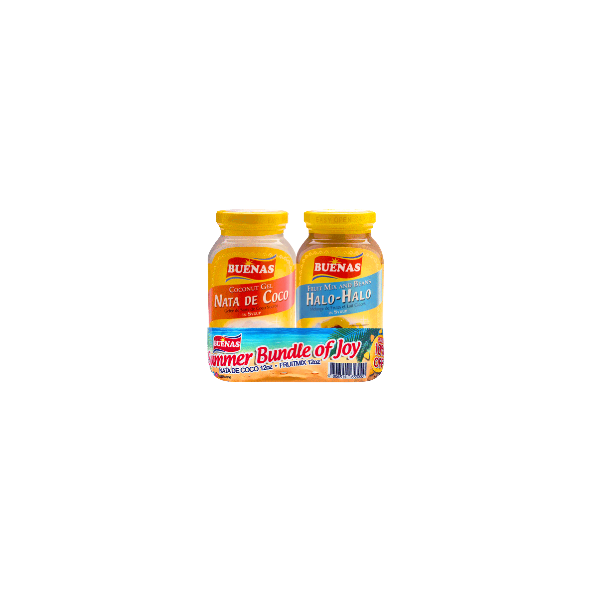 Buenas summer bundle nata de coco and halo halo 2x 340gr