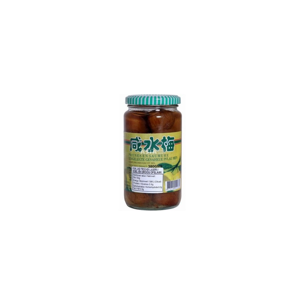 Eaglobe prunes salées marinées 380gr