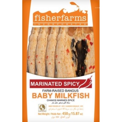 Fisherfarms spicy marinated baby milk fish 450gr