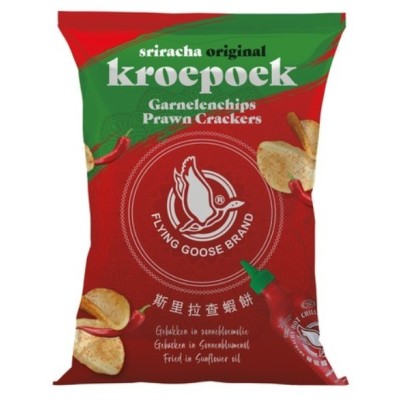 Flying Goose sriracha prawn crackers 80gr