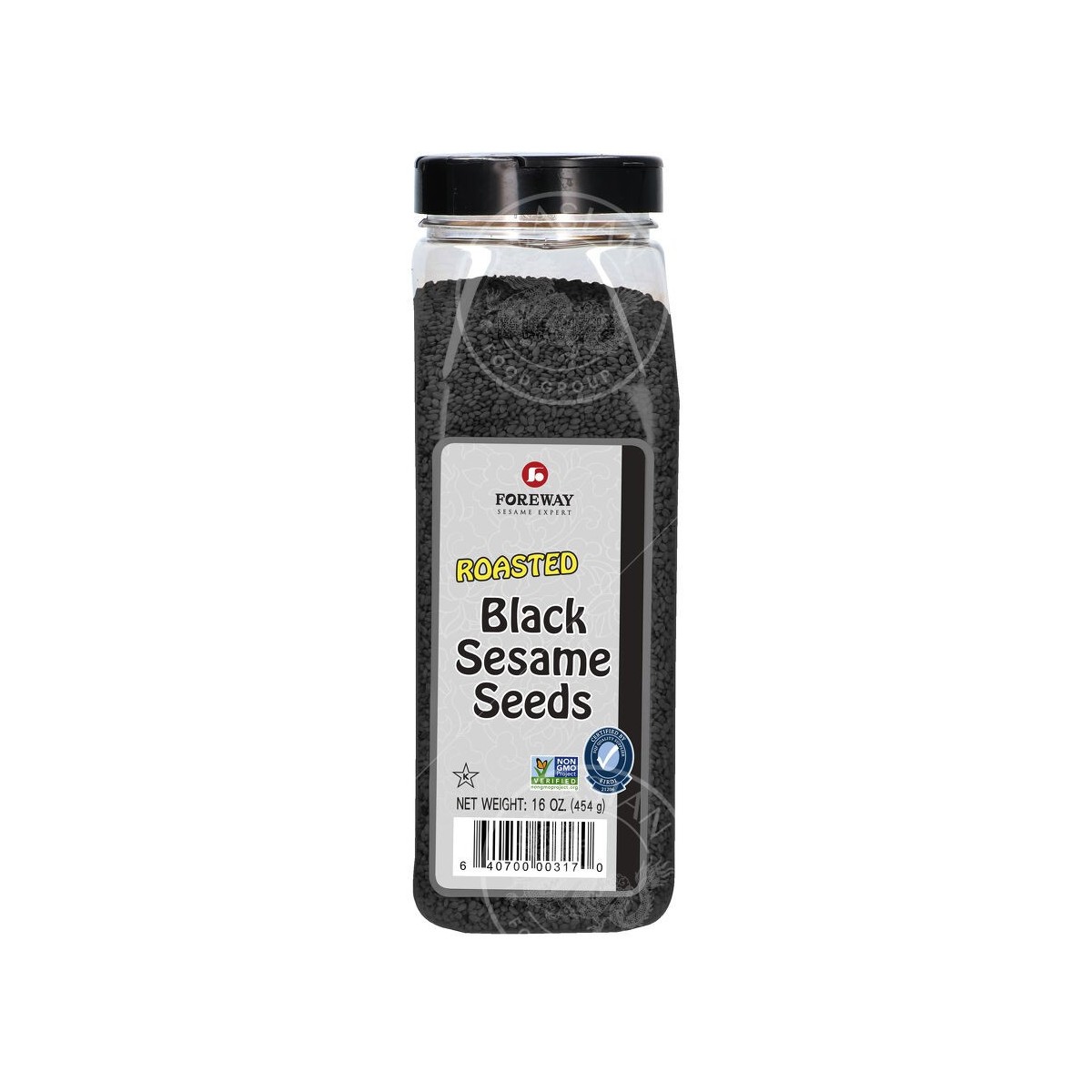 Foreway roasted black sesame seeds 454gr