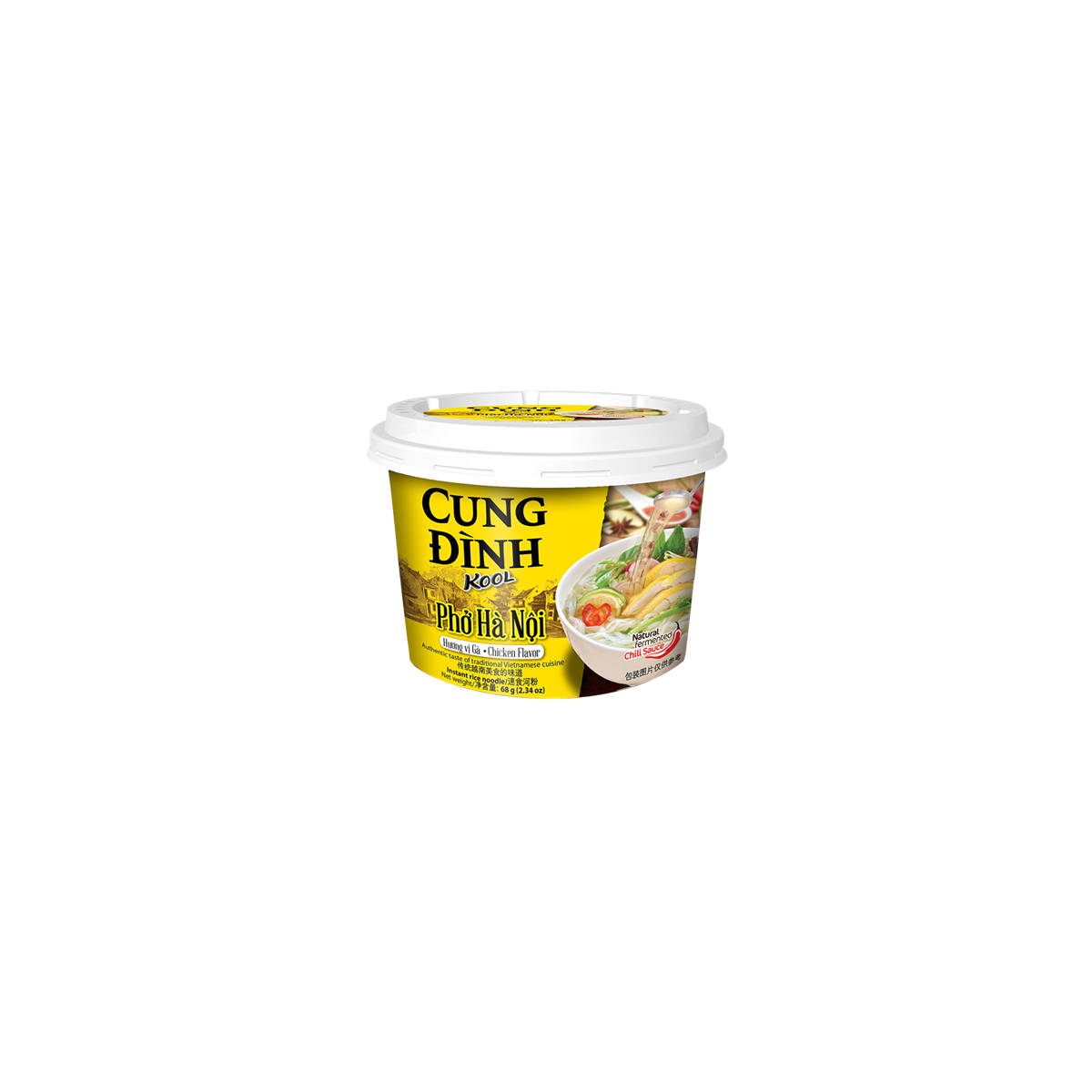 Cung Dinh bowl pho ha noi Instant-Reisnudelsuppe mit Hähnchen 68gr