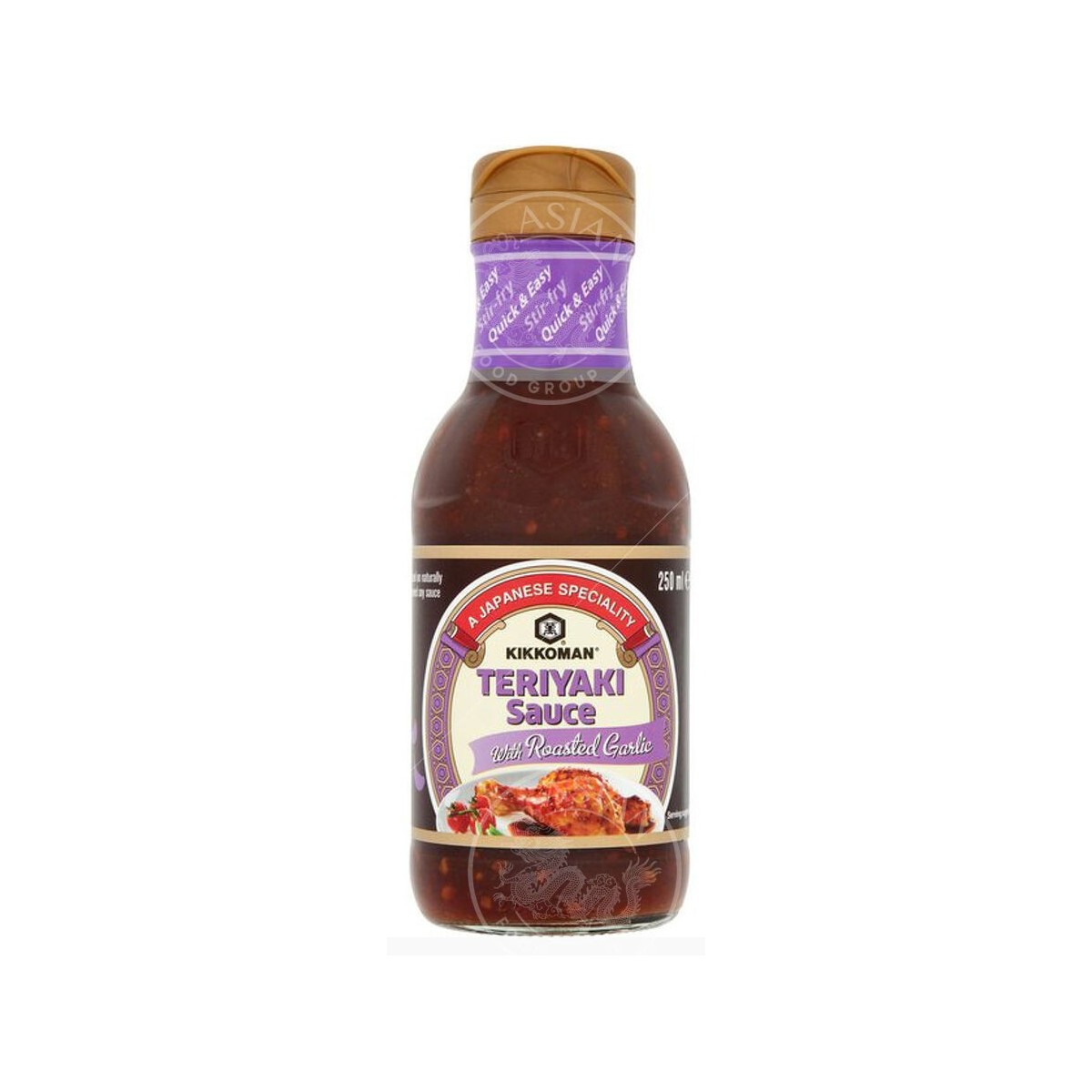 Kikkoman Teriyaki-Sauce mit geröstetem Knoblauch 250ml
