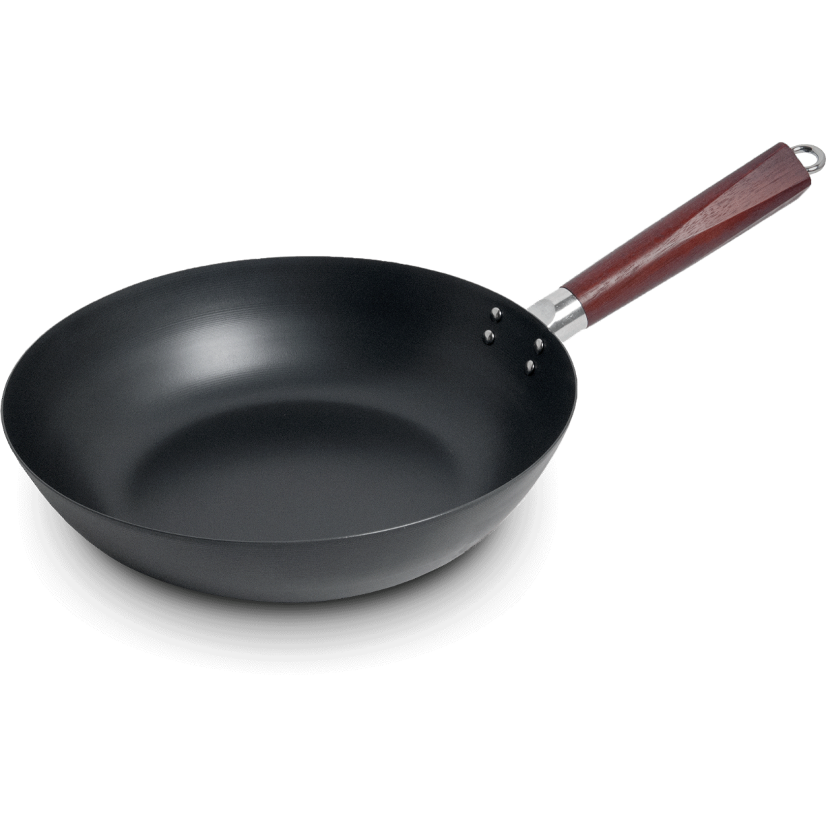 Wok pan made of carbon steel 30 cm