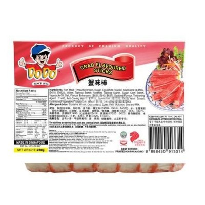 Dodo mit marinierten Krabbenstäbchen (crab sticks) 250gr