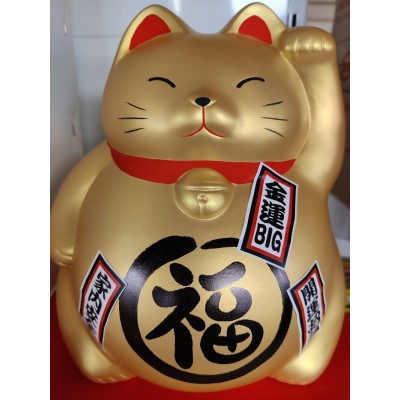 Grande tirelire chat porte-bonheur