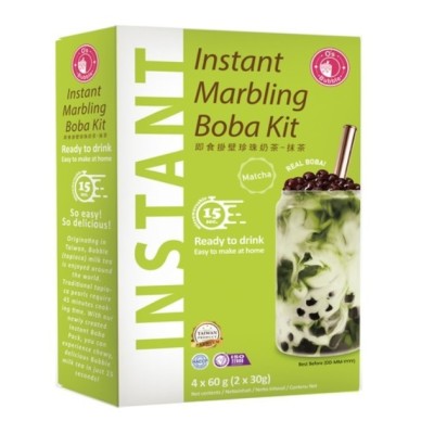 O'S Bubble instant boba drink with matcha tea 240gr