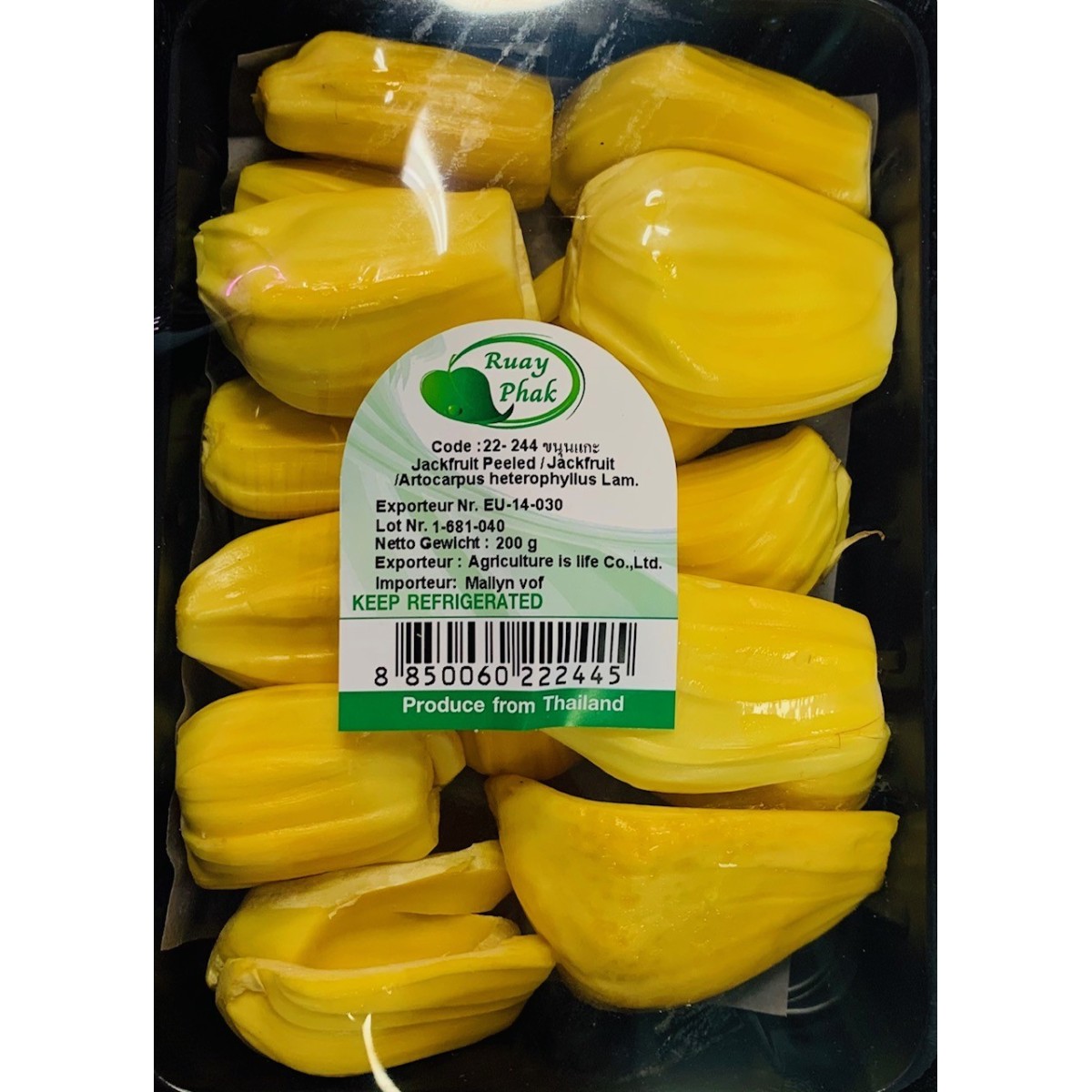 Gepelde jacquier mûr 200gr