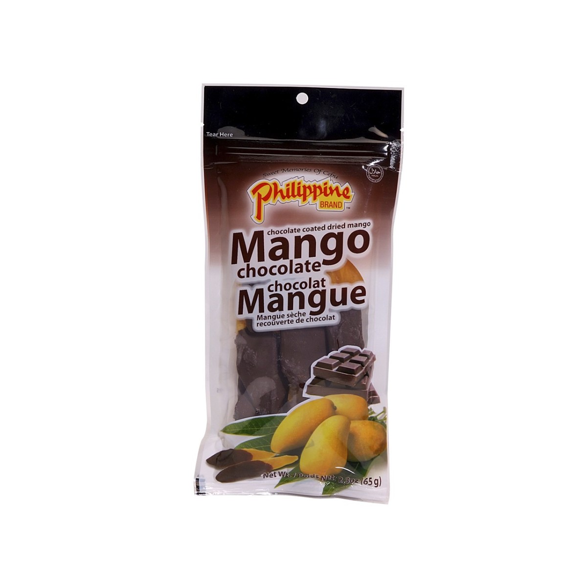 Philippine Brand mangue et chocolat 65gr