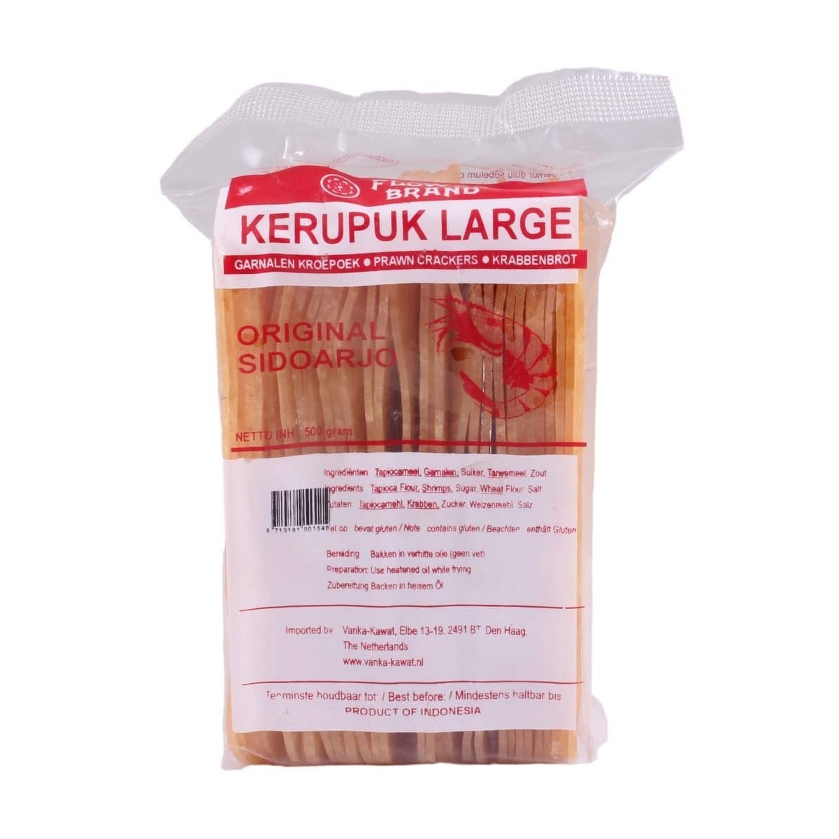 Flower Brand long prawn crackers for frying 500gr