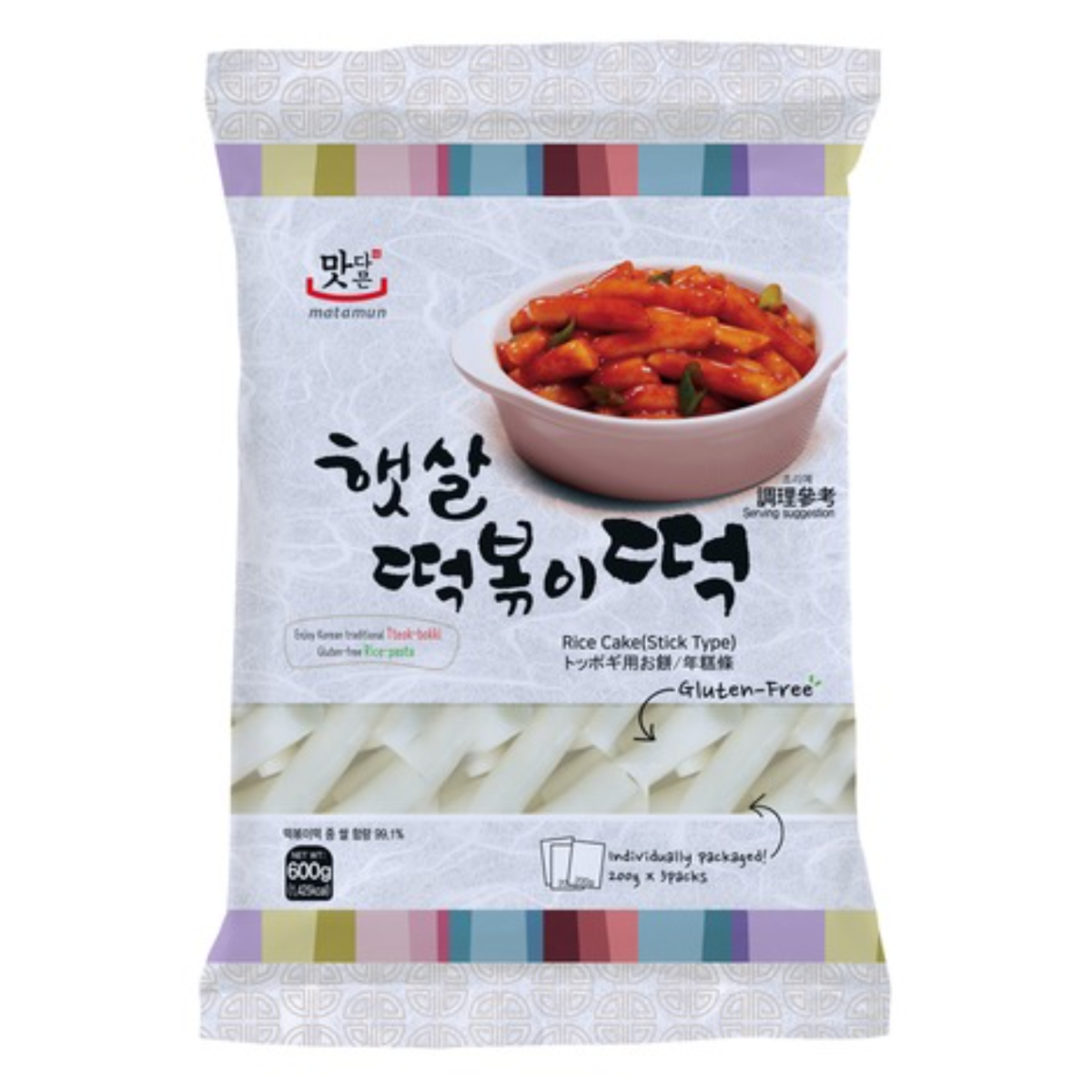 Matamun tteokbokki rice cake sticks 600gr