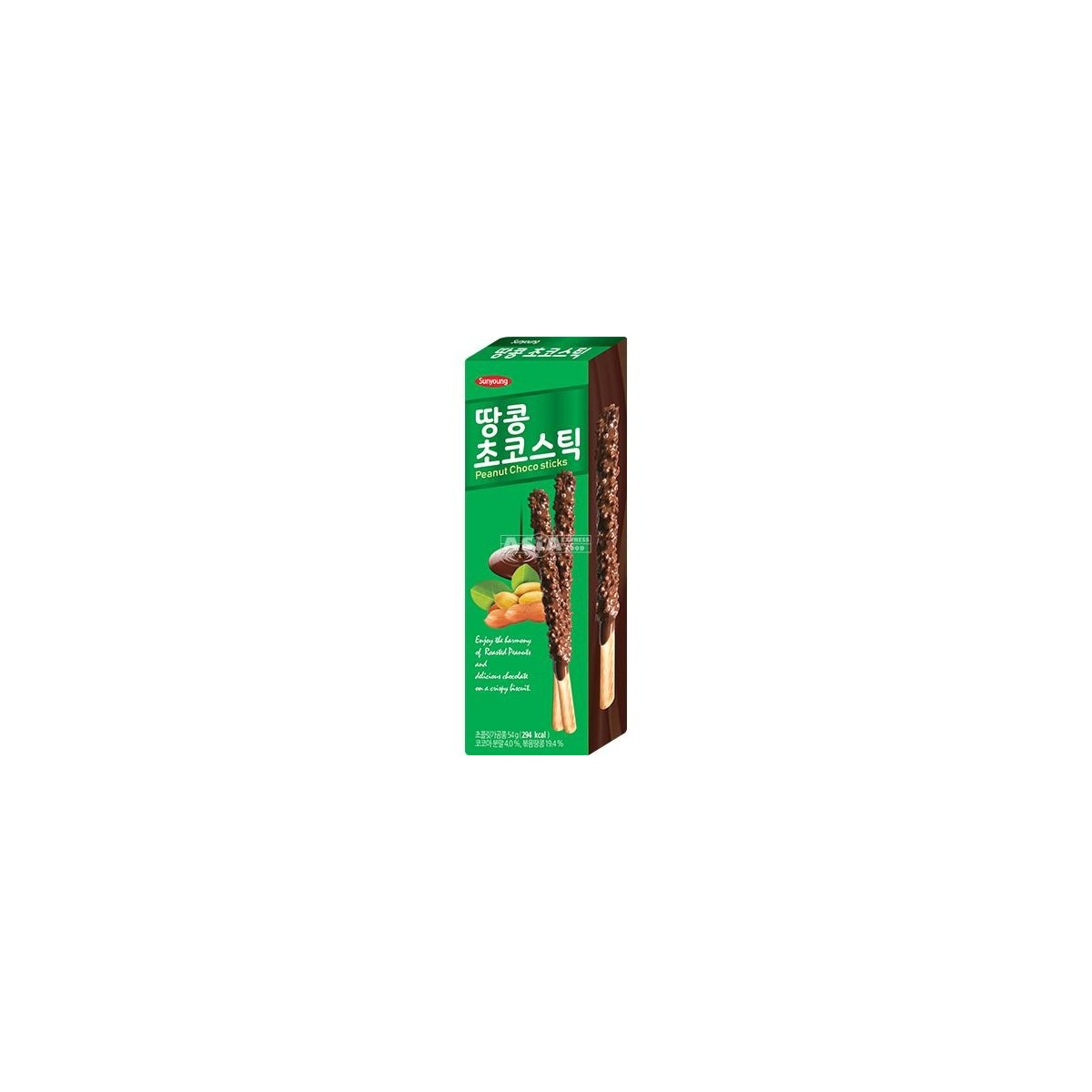 Sunyoung big peanut choco sticks 54gr