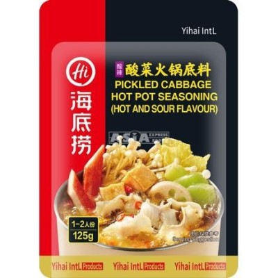 Haidilao hotpot zoetzure soepbasis met gepekelde kool 125gr