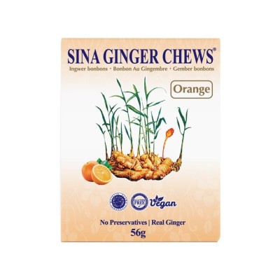 Sina Ingwerbonbons mit Orange 56gr