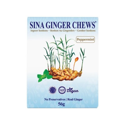 Sina Ingwerbonbons mit Pfefferminze 56gr